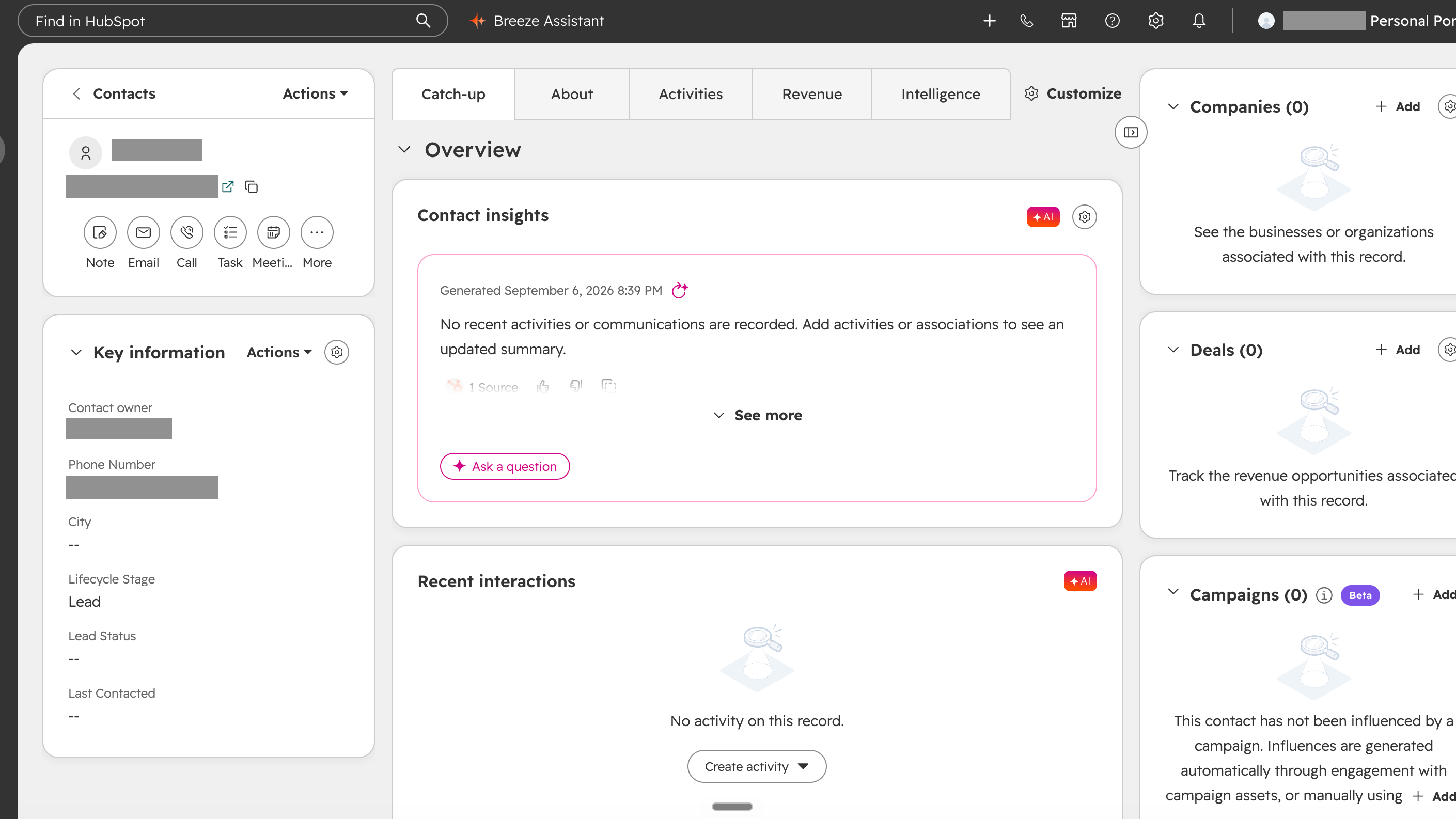 Contact HubSpot